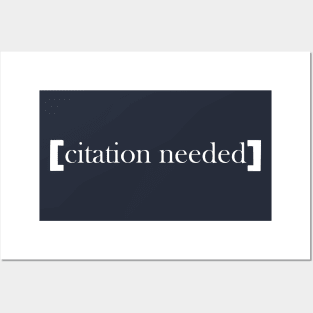 Citation Needed Posters and Art